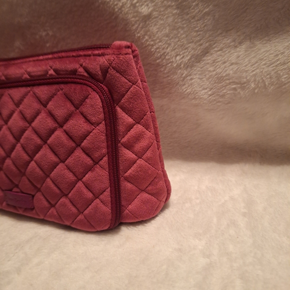 Vera Bradley Majestic Magenta Compact Quilted Organizer Velvet Bag NWT - Picture 5 of 13